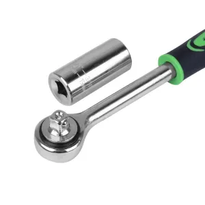 Klucz grzechotkowy z uniwersalną nasadką 7-19 mm