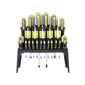 Zestaw wkrętaków magnetycznych 18szt. CrV (płaskie, krzyżak, TORX)