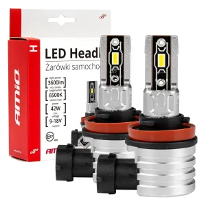 Żarówki LED H8/H9/H11 6500K 42W - Zestaw 2 szt.