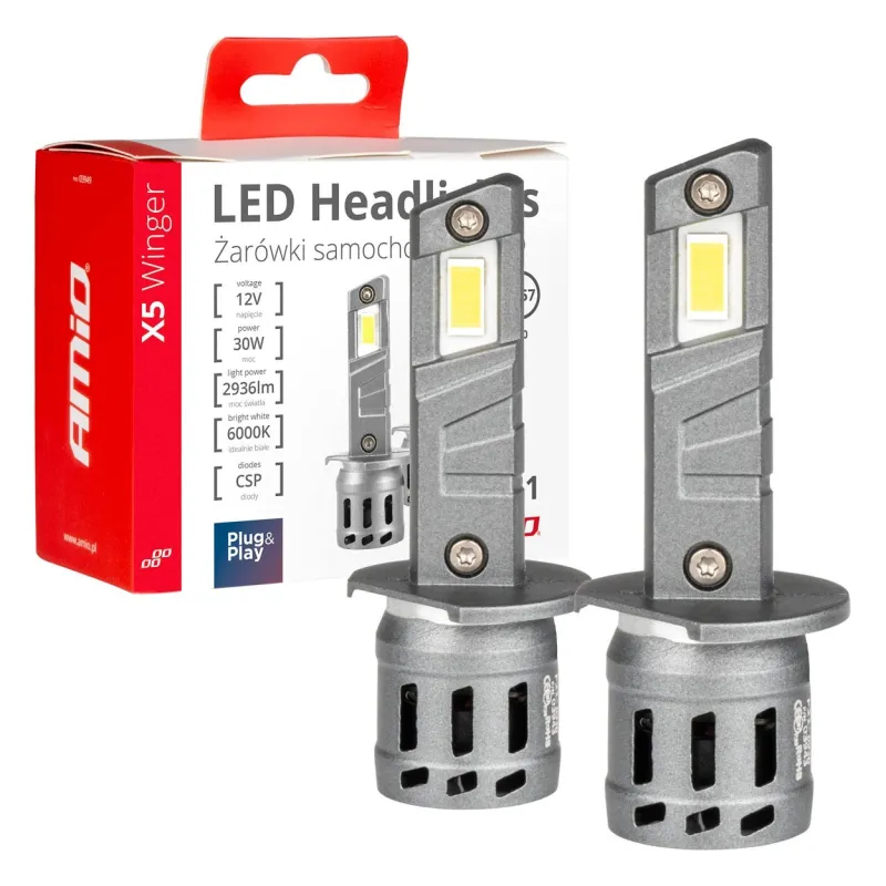 Żarówki LED H1 6000K 30W - Off-Road
