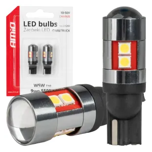 Żarówki LED CANBUS T10 W5W 9 SMD Białe (2 szt.)