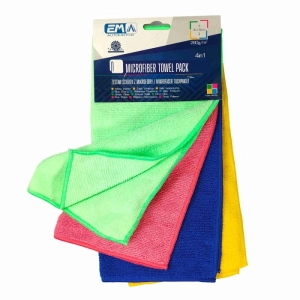 Zestaw Ściereczek z Mikrofibry 30x30cm - 4 sztuki, Uniwersalne