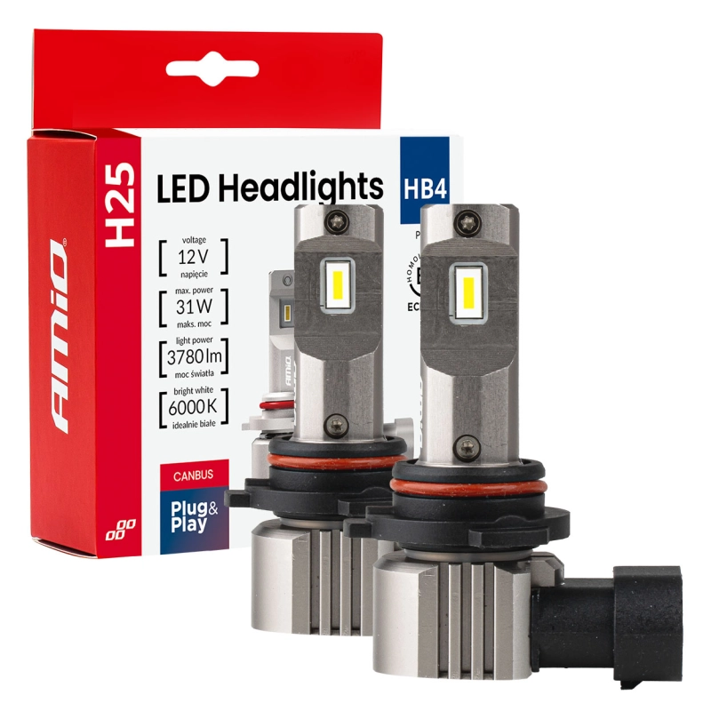 Żarówki LED HB4 9006 12V 31W H25 Series CANBUS 6000K