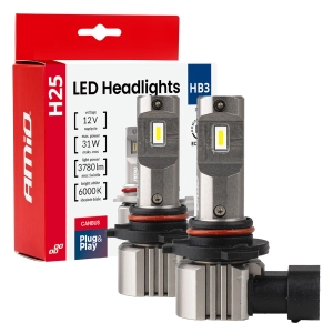 Żarówki LED HB3 H25 CANBUS 6000K – Jasne Światło Bez Błędów