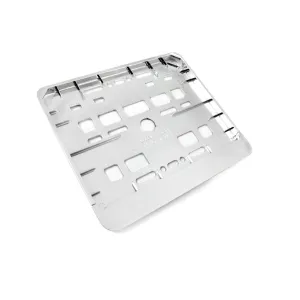 Ramka na tablicę rejestracyjną motocyklową chrom 19x15cm