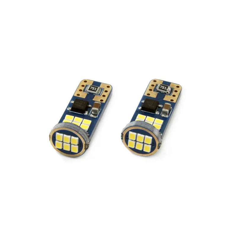 Żarówki LED CANBUS W5W 12V/24V 5600K 18SMD - Białe