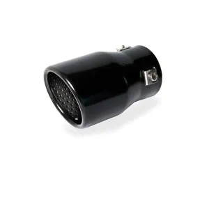 Końcówka tłumika czarna 43-62mm, śr. 76mm, dł. 130mm