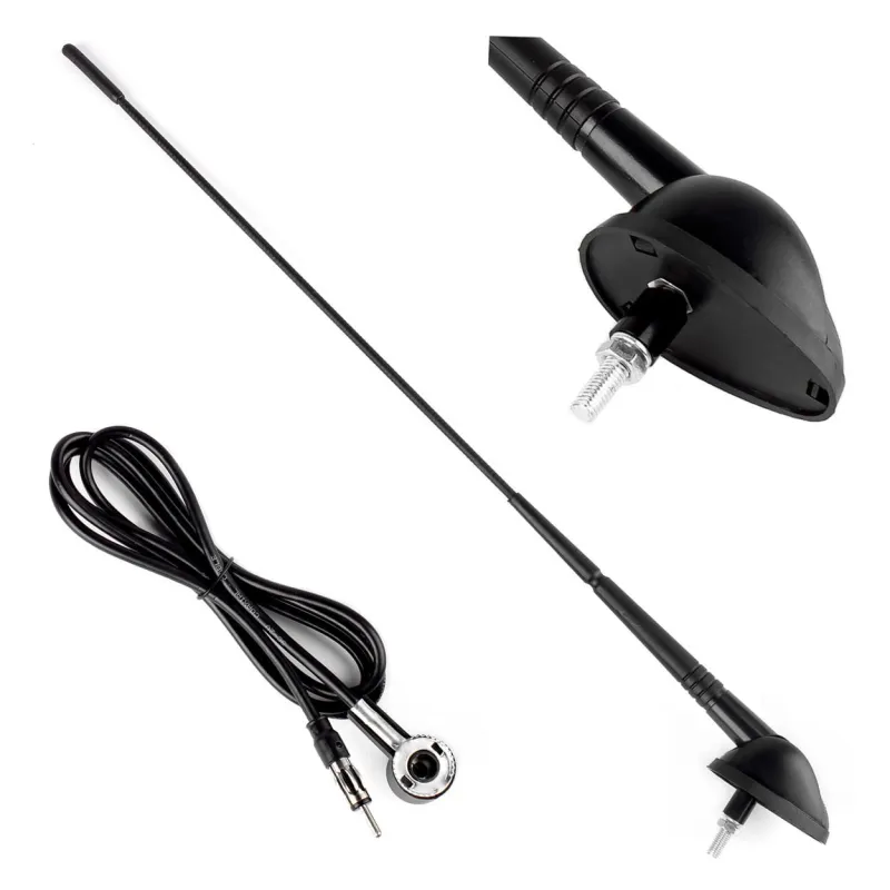 Antena samochodowa 40cm z kablem 1,4m - uniwersalna