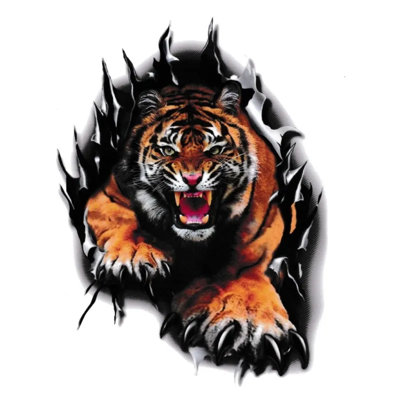 Naklejka Tygrys na samochód 24x18cm