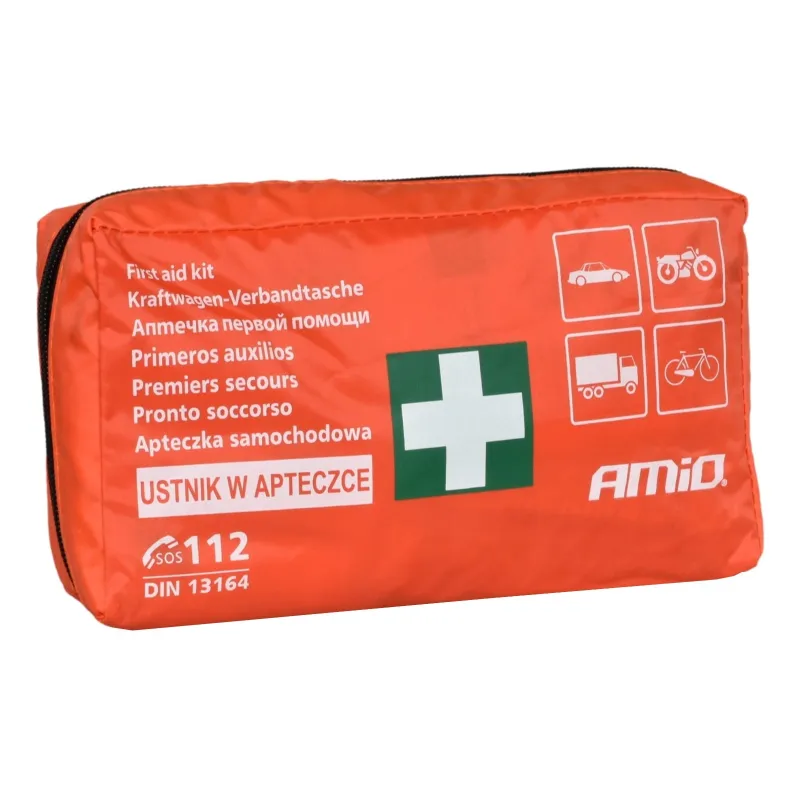 Apteczka samochodowa z certyfikatem CE + koc termiczny